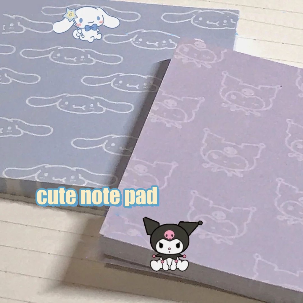 Set 50 Tờ Giấy Ghi Chú Đánh Dấu Trang Sách Dễ Thương Không Dính Có Thể Xé Ra