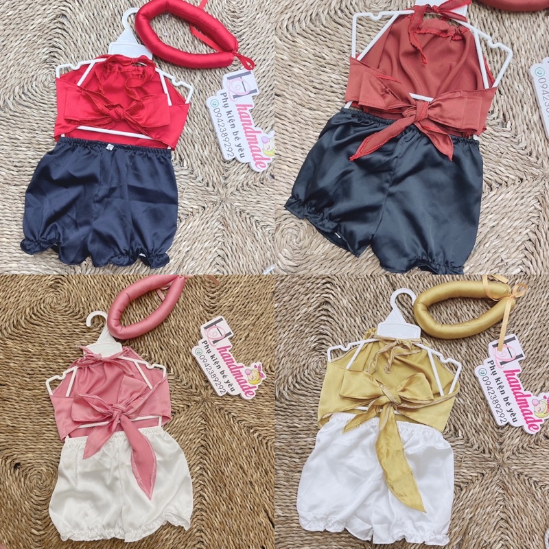 Yếm - quần- váy cho bé yêu. Đã bao gồm mấn ( quà trung thu cho bé)