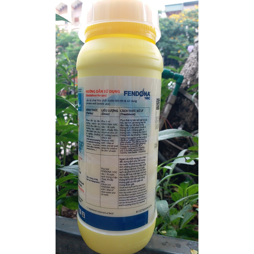 Thuốc muỗi Fendona 10SC chai 1000ML