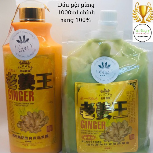 Dầu gội gừng ngăn rụng tóc  giảm gầu lưu thông khí huyết cải thiện đau đầu mất ngủ...
