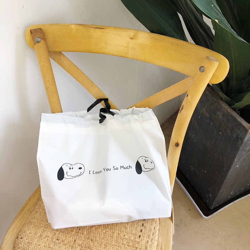 Hoạt Hình Túi Tote Dây Rút Chống Nước Bảo Vệ Môi Trường