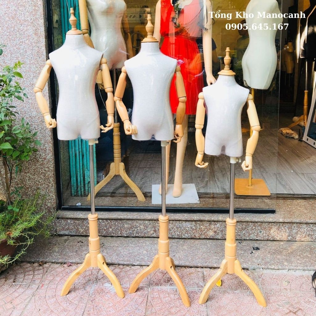 Manocanh Trẻ Em Tay Gỗ Size 0 -2 Tuổi