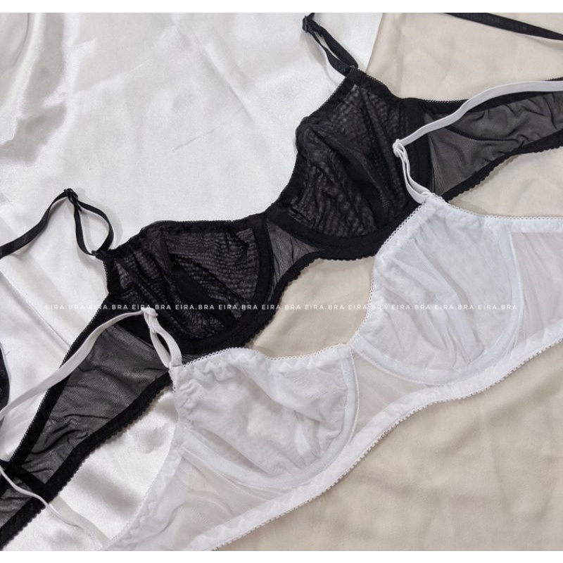 BILLI SET - Set đồ lót lưới xuyên thấu, có gọng nâng[TẶNG DÁN NÚM HOẶC MÚT]- EIRA.BRAn