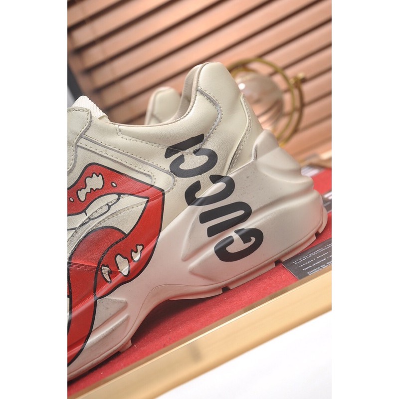 Giày sneaker thời trang nam nữ da thật mẫu Gucci = GC thiết kế siêu xinh.