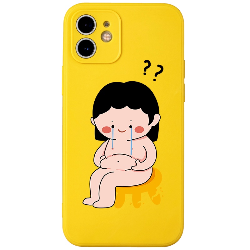 Ốp lưng GUMAN chống bẩn ngộ nghĩnh dễ thương đẹp cho iPhone 14 13 12 11 PRO MAX SE 2020 X XR XS ip 8 7 6 6S Plus kute W104