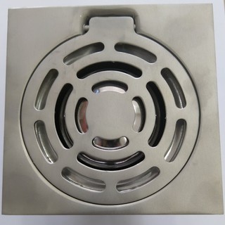 Phễu thoát sàn cao cấp inox304, nắp bản lề, chống hôi, lược rác