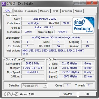 CPU G2020 2.9ghz SOCKET 1155 hàng cũ tháo máy