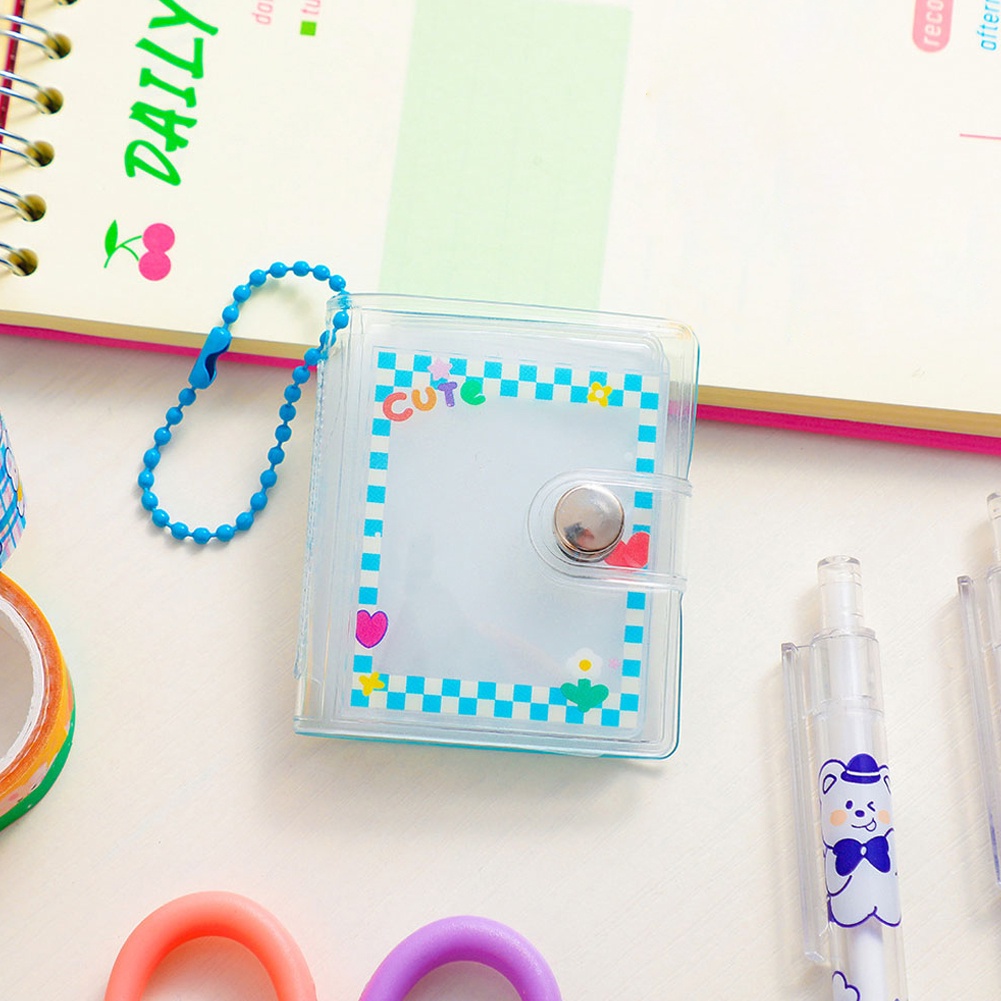 Cuốn Album Ảnh 2 Inch Trong Suốt Kèm Móc Khóa Dễ Thương