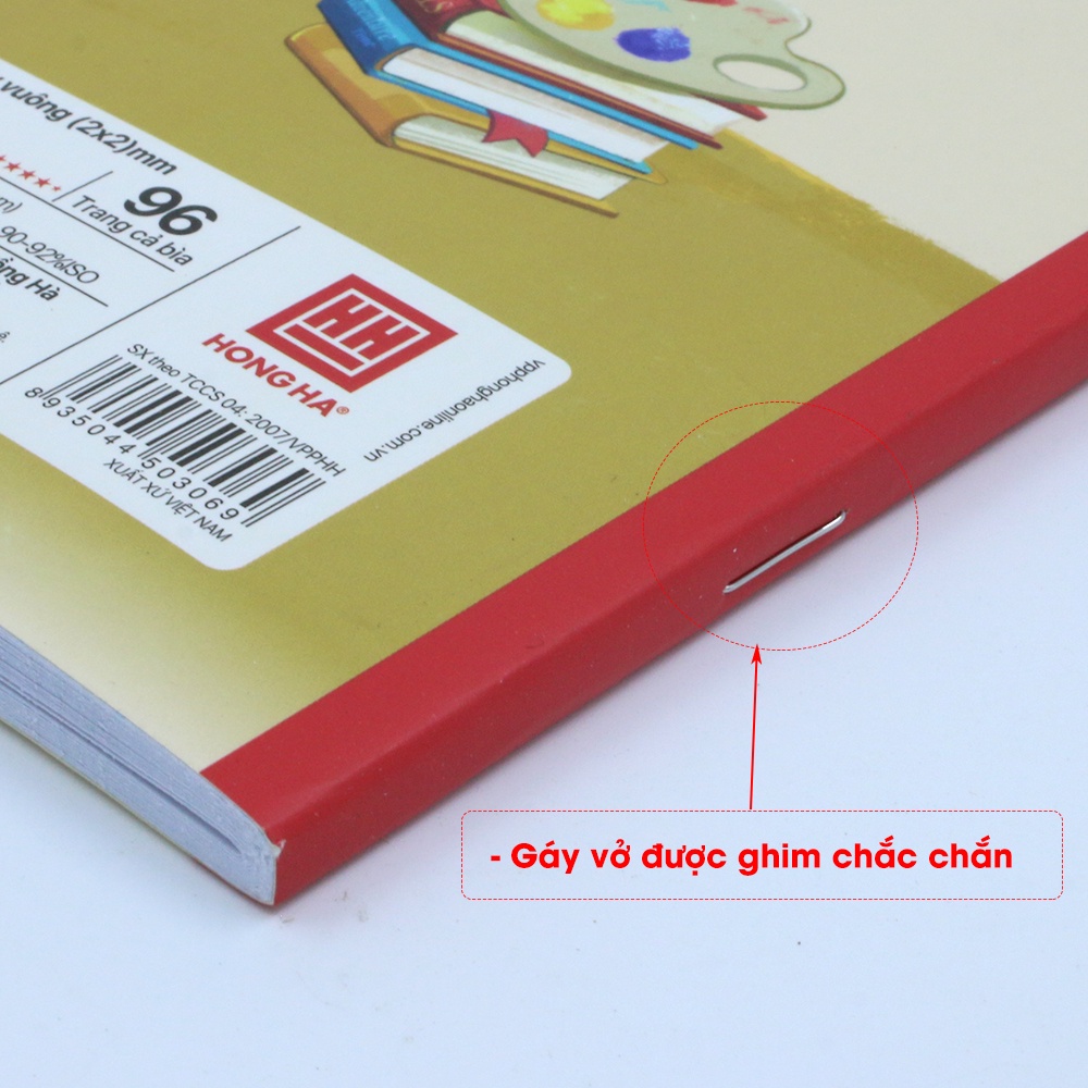 Vở 4 ô ly 96 trang Hồng Hà Class Sunny - 0306 | Dành cho học sinh miền Trung - Nam