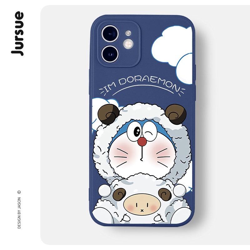 Ốp lưng JURSUE hoạt hình cặp đôi dễ thương đẹp ngộ nghĩnh Cho iPhone 14 13 12 11 Pro Max SE 2020 X XR XS 8 7 ip 6S 6 Plus kute XYH602