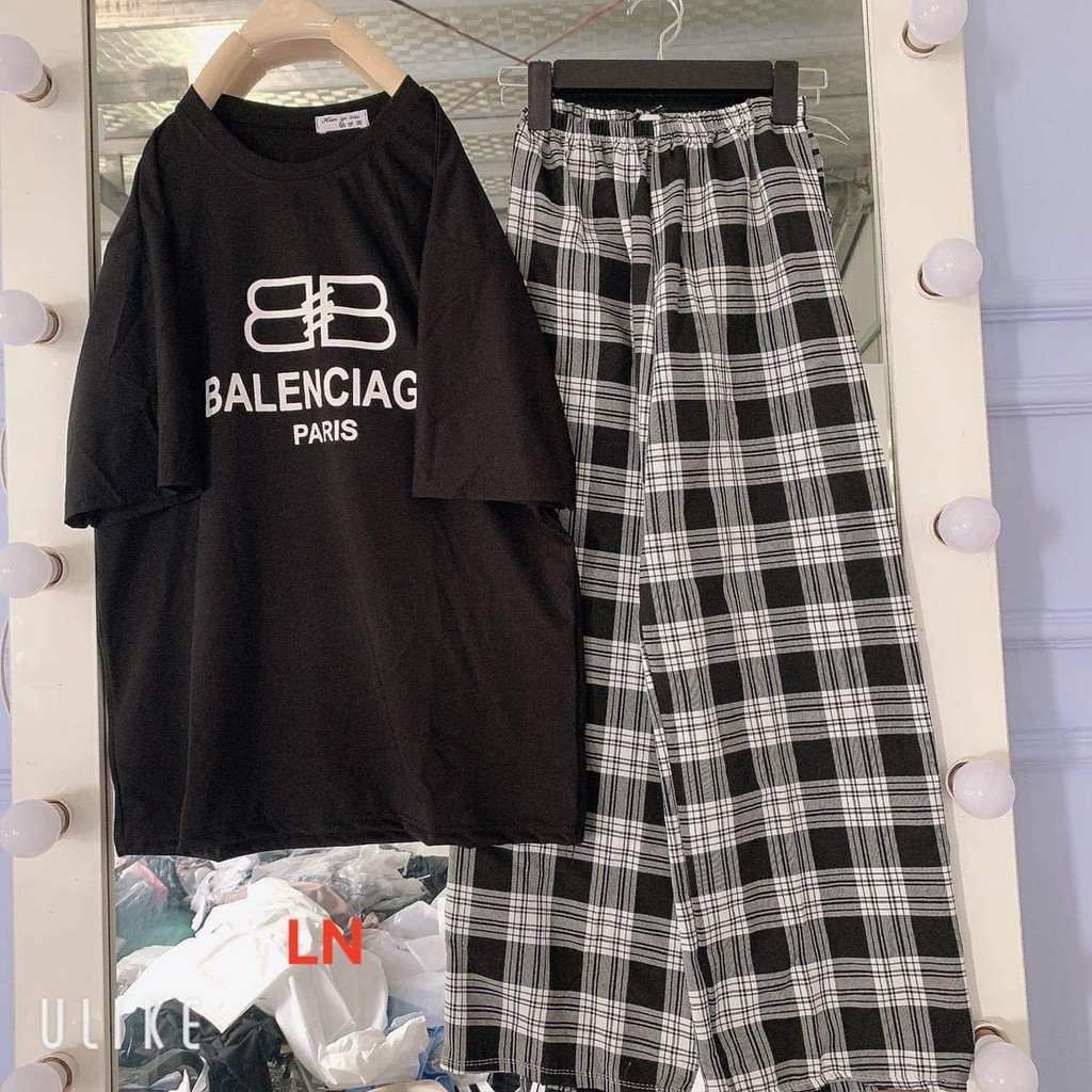 Sét áo phông BB + quần kẻ