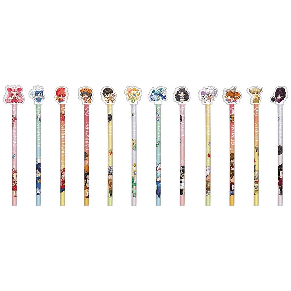 Bộ 3 Túi Lớp Học Mật Ngữ CBA-VP10400 (1 Túi Gồm: 2 Bút Chì Hoàng Đạo + 2 Gôm Huyền Bí) (Mẫu Màu Giao Ngẫu Nhiên)