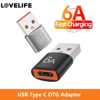 Đầu Chuyển Đổi 6A Giao Diện USB Sang Type C OTG Cho Laptop Macbook Samsung S20