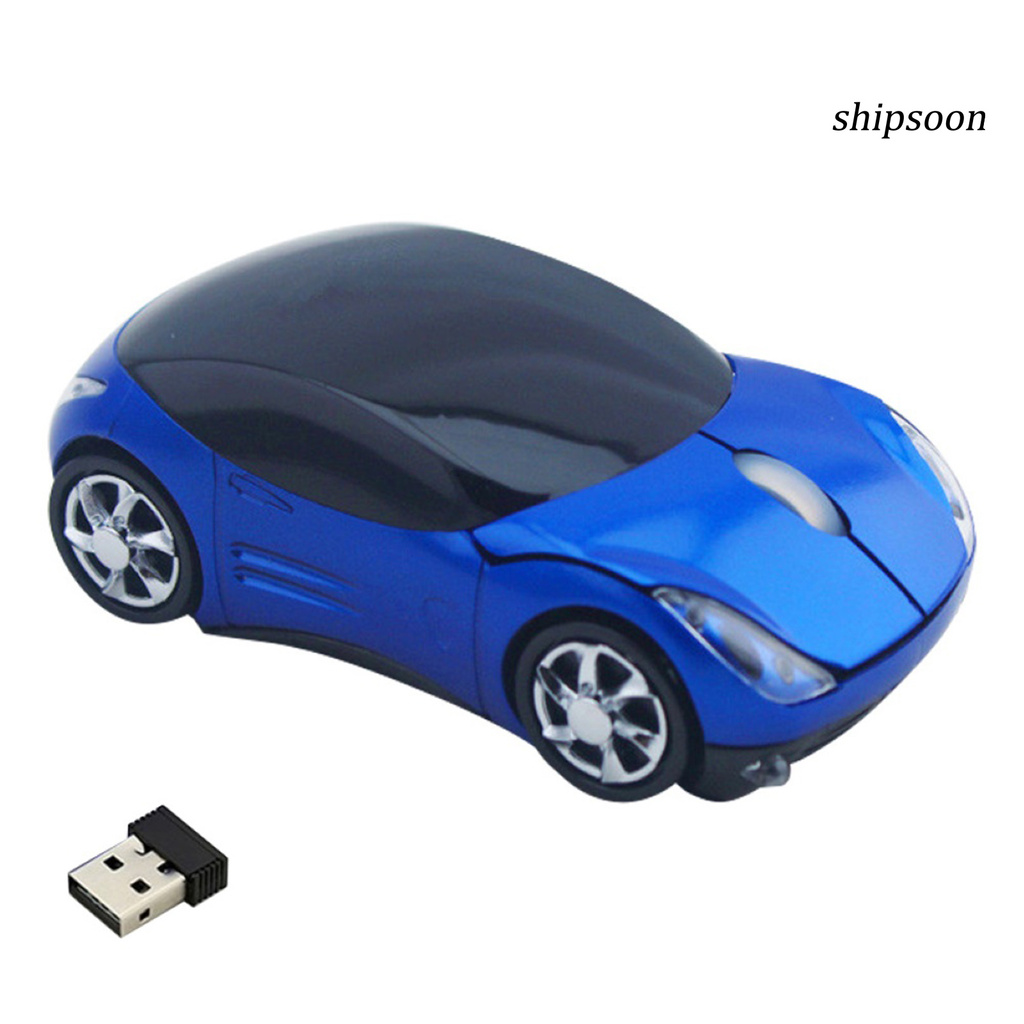 ssn -Wireless Mouse Wireless Sports Car Shape ABS Sports Car Shape Wireless Mouse for Notebook