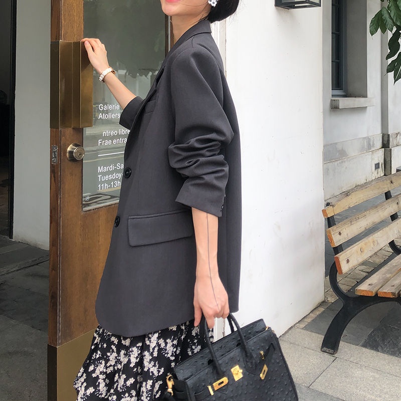 Áo Khoác Vest Dáng Rộng Cao Cấp Phong Cách Thời Trang Xuân Thu 2023 Mới oversize blazer