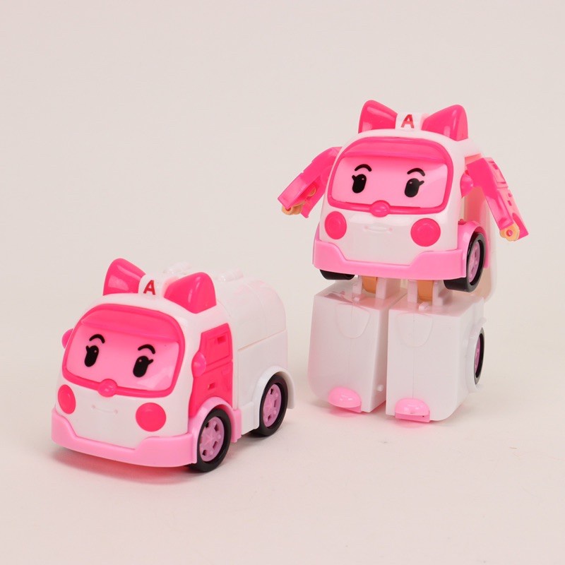Hộp đồ chơi biệt đội 6 xe Robocar Poli biến hình
