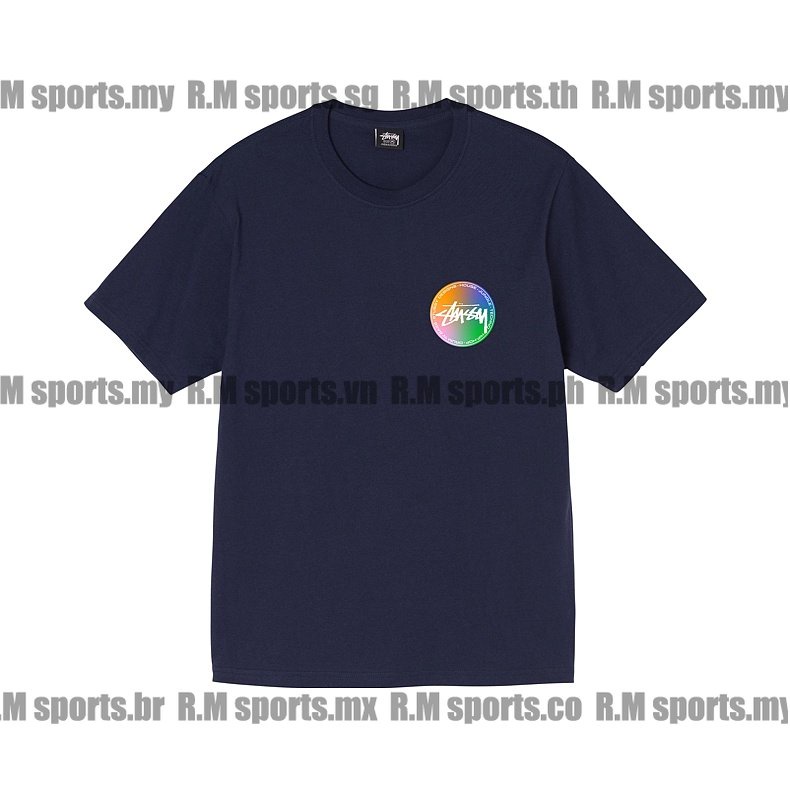 Stussy Áo Thun Tay Ngắn Họa Tiết Chấm Bi Thời Trang