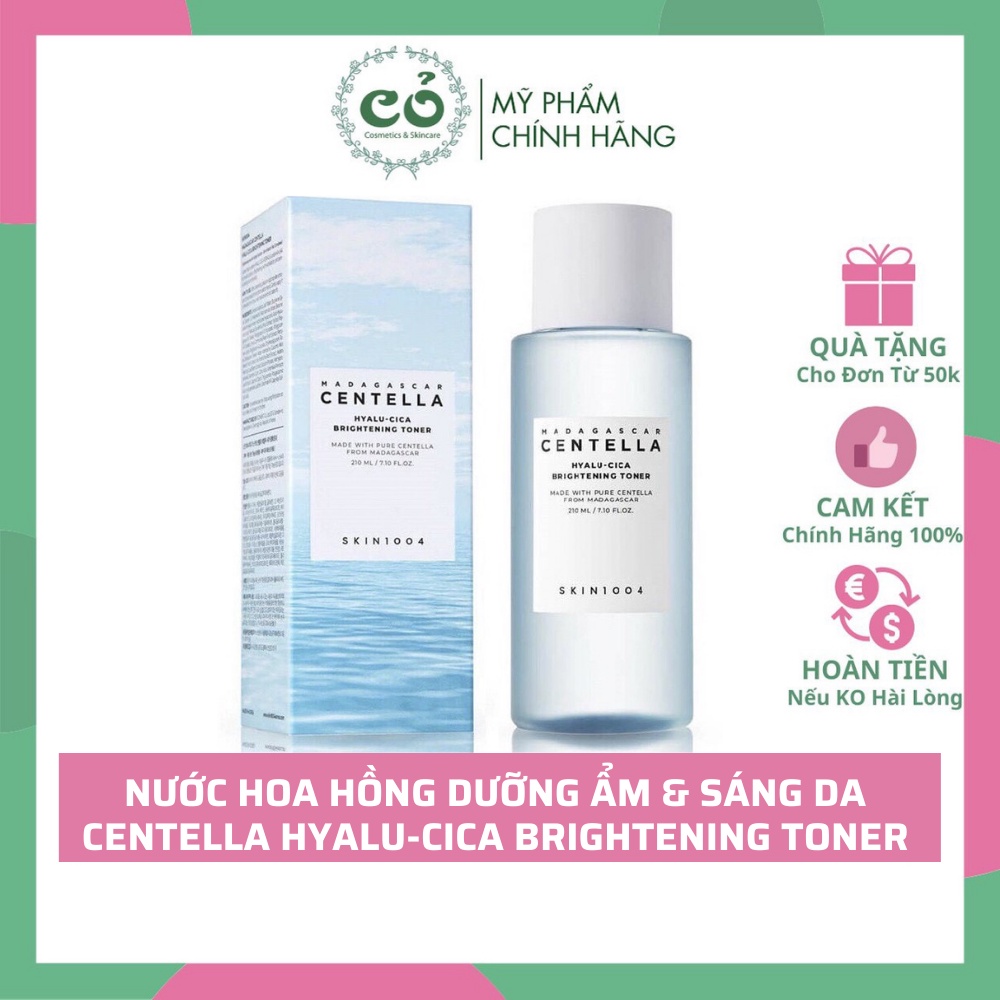 Nước hoa hồng dưỡng trắng Skin1004 Madagascar Centella Hyalu-Cica Brightening Toner 210ml