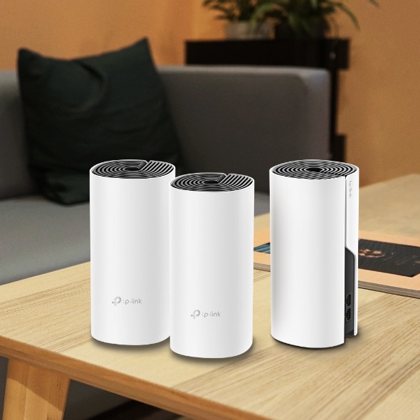 TP-Link AC1200 Hệ thống WiFi Mesh Cho Gia Đình cho độ phủ Wi-Fi tuyệt vời - Deco E4 - Hàng Chính Hãng