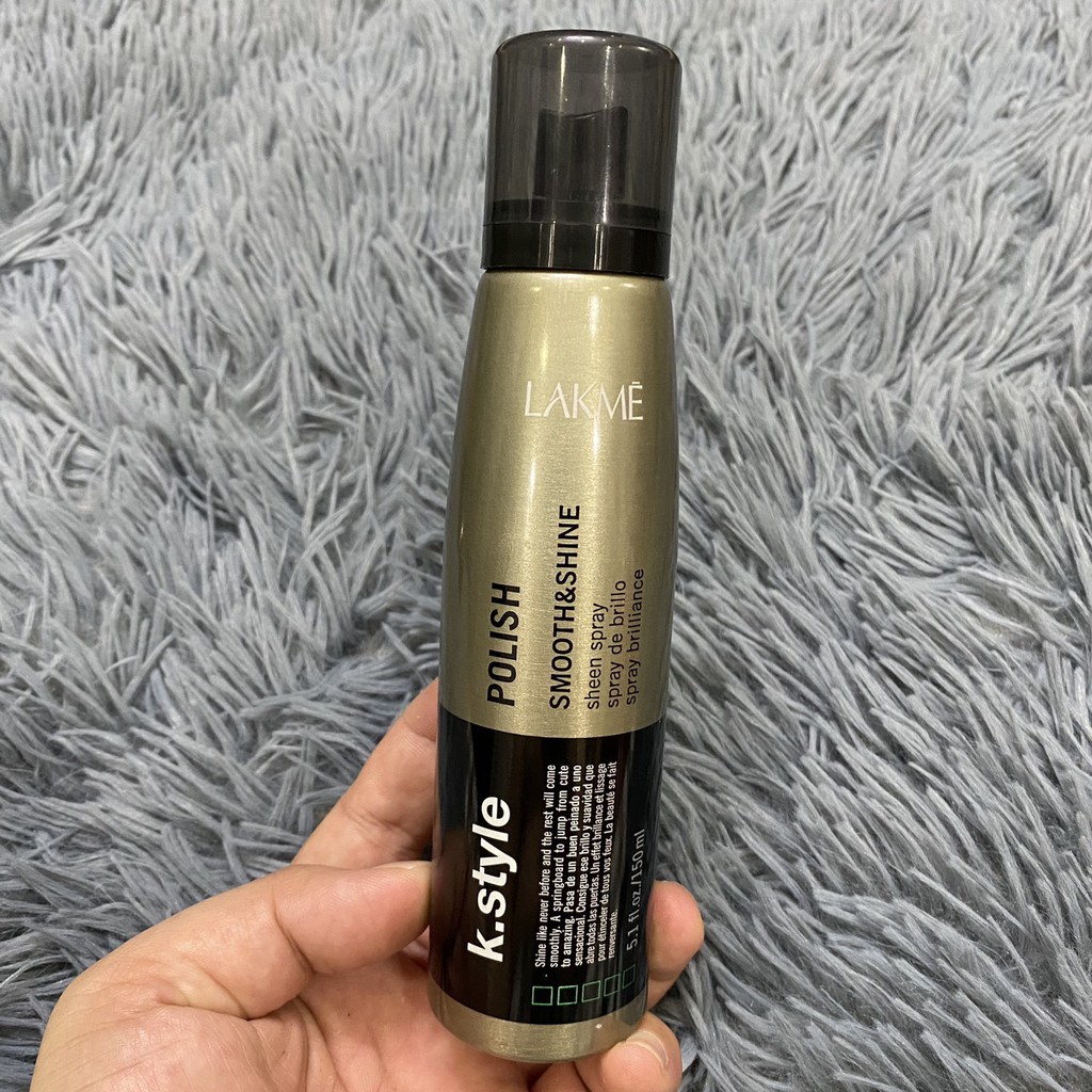 🇪🇸Lakme🇪🇸 Xịt dưỡng bóng không giữ nếp Lakme K.style Polish Smooth &amp; Shine Sheen Spray 150ml