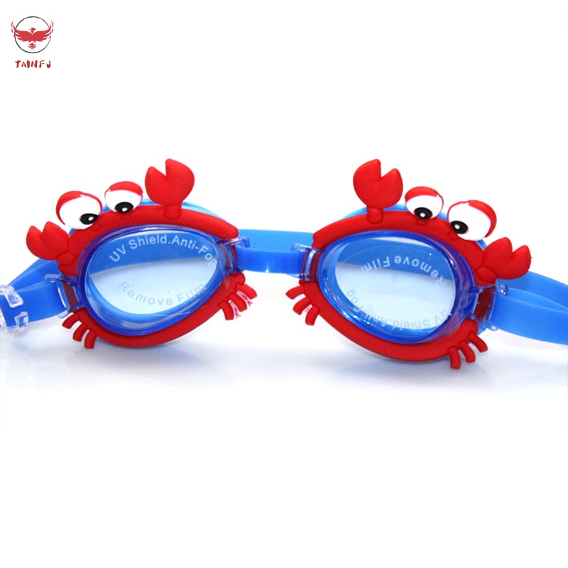 Kính Bơi Tròng Hình Cá Hoạt Hình Dễ Thương Chống Tia UV Chống Nước Cho Bé