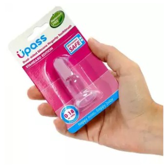 Bàn Chải ,Rơ Lưỡi 2 Mặt Xỏ Ngón Upass Thái Lan Cao Cấp 100% từ Silicone, Mềm Mại và An Toàn Cho Bé