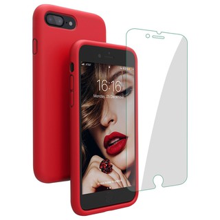 [Màu ĐỎ RED] Ốp lưng silicon iPhone 7Plus/8Plus chống bẩn, kháng bụi