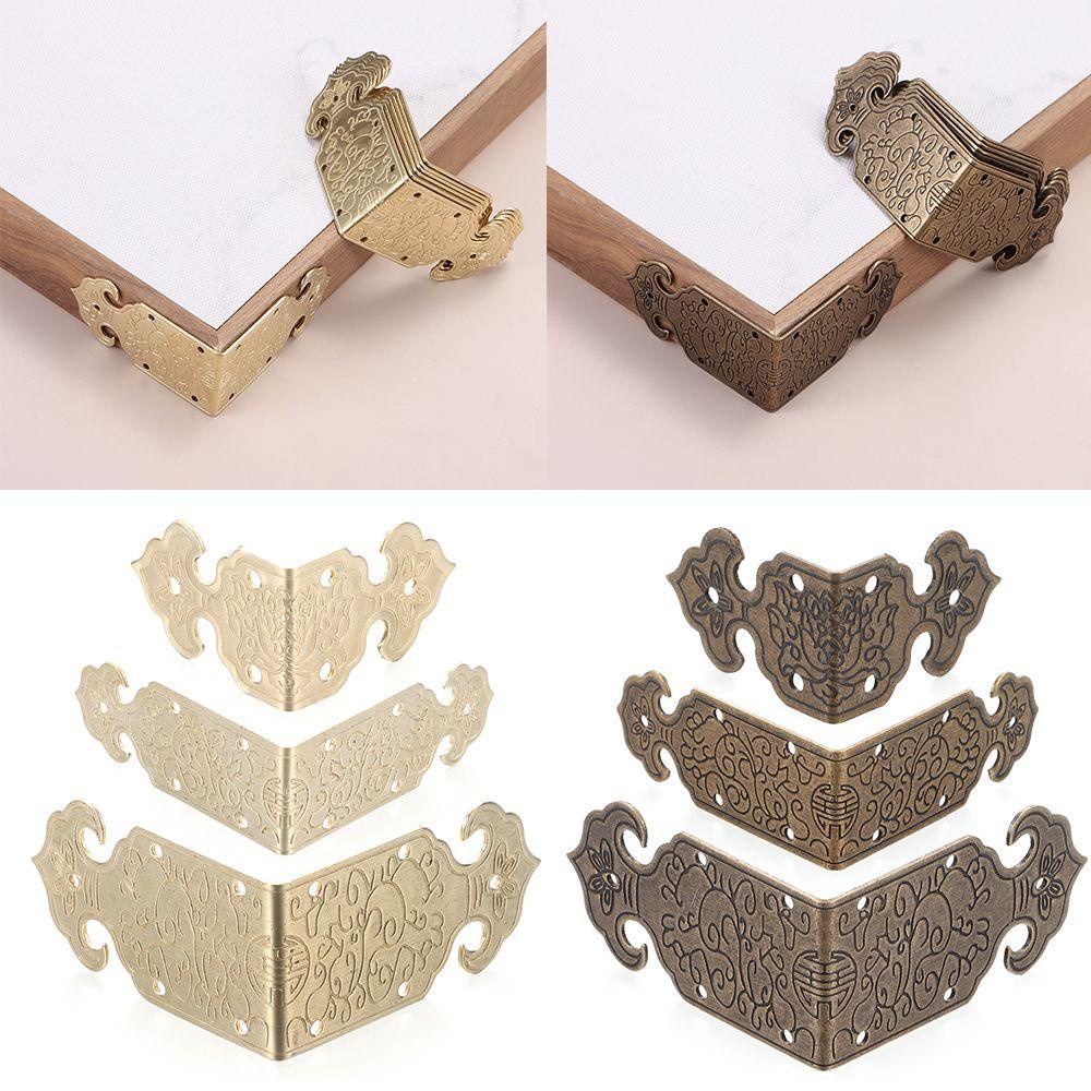 DORAW Set 8 Giá Đỡ Góc Đồ Nội Thất Bằng Kim Loại Phong Cách Vintage Đa Năng