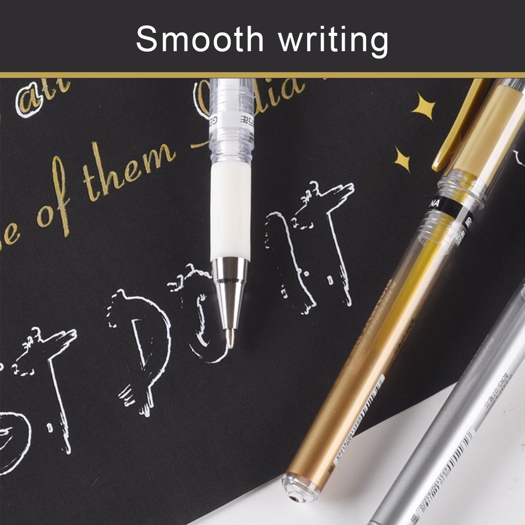 Bút mực SeamiArt ánh vàng kim/ bạc màu trắng độc đáo