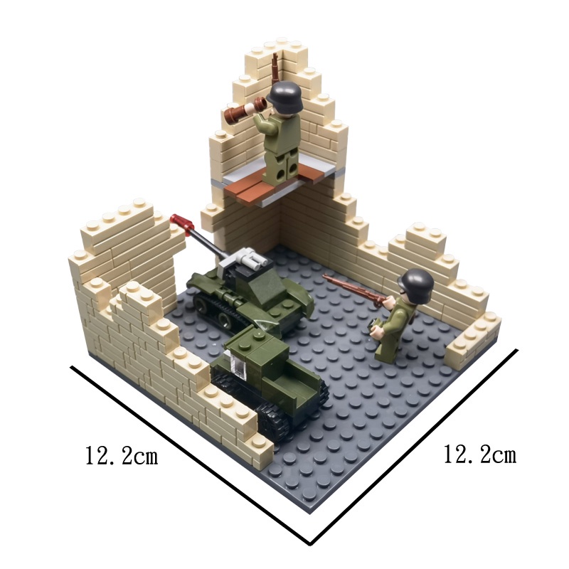 Bộ Đồ Chơi Lắp Ráp Lego Mô Hình Chiến Tranh Thế Giới Thứ Hai II Ruin