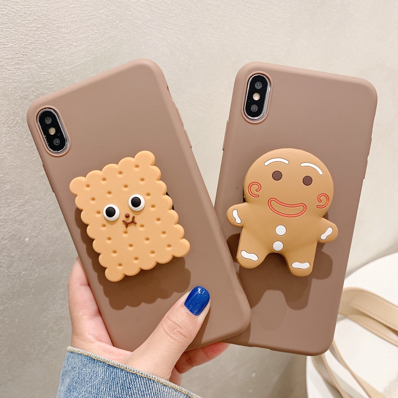 Ốp điện thoại dẻo họa tiết hoạt hình Cookie cho Samsung S6 S6edge S7 S7edge S8 S8plus S9 S9PLUSS S10 S10plus S10E S105G