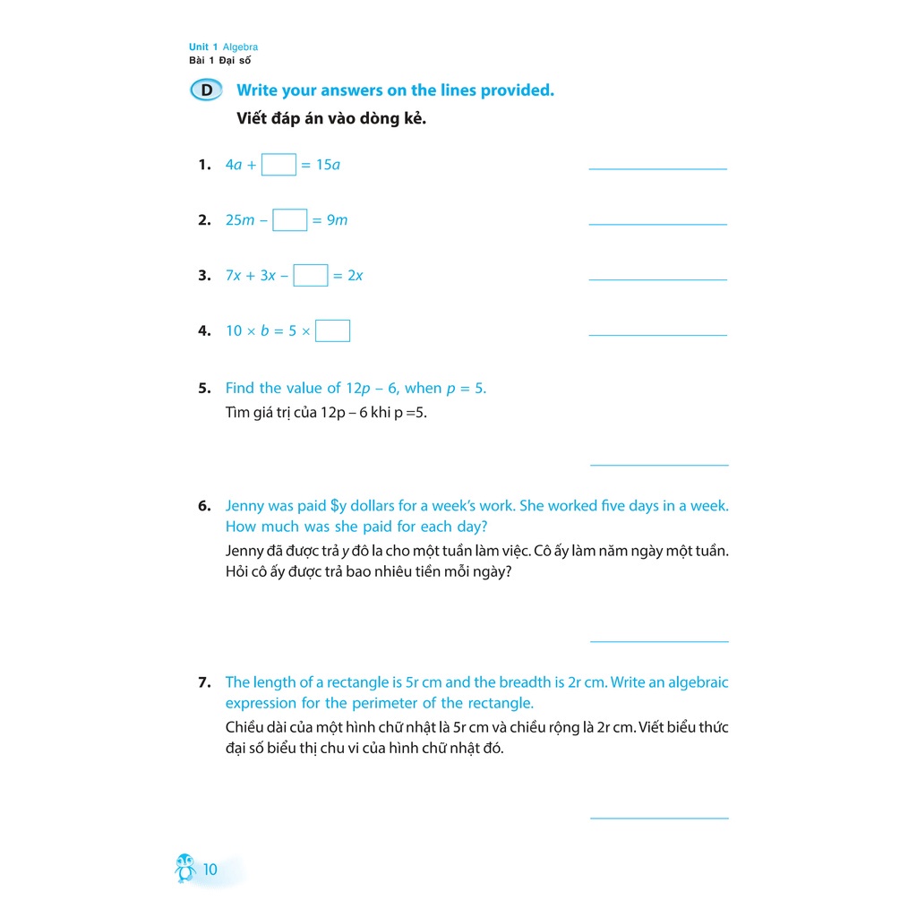 Sách: Tinh Thông Toán Học - Mastering Mathematics - Dành Cho Trẻ 11-12 Tuổi - Quyển A - TSTH