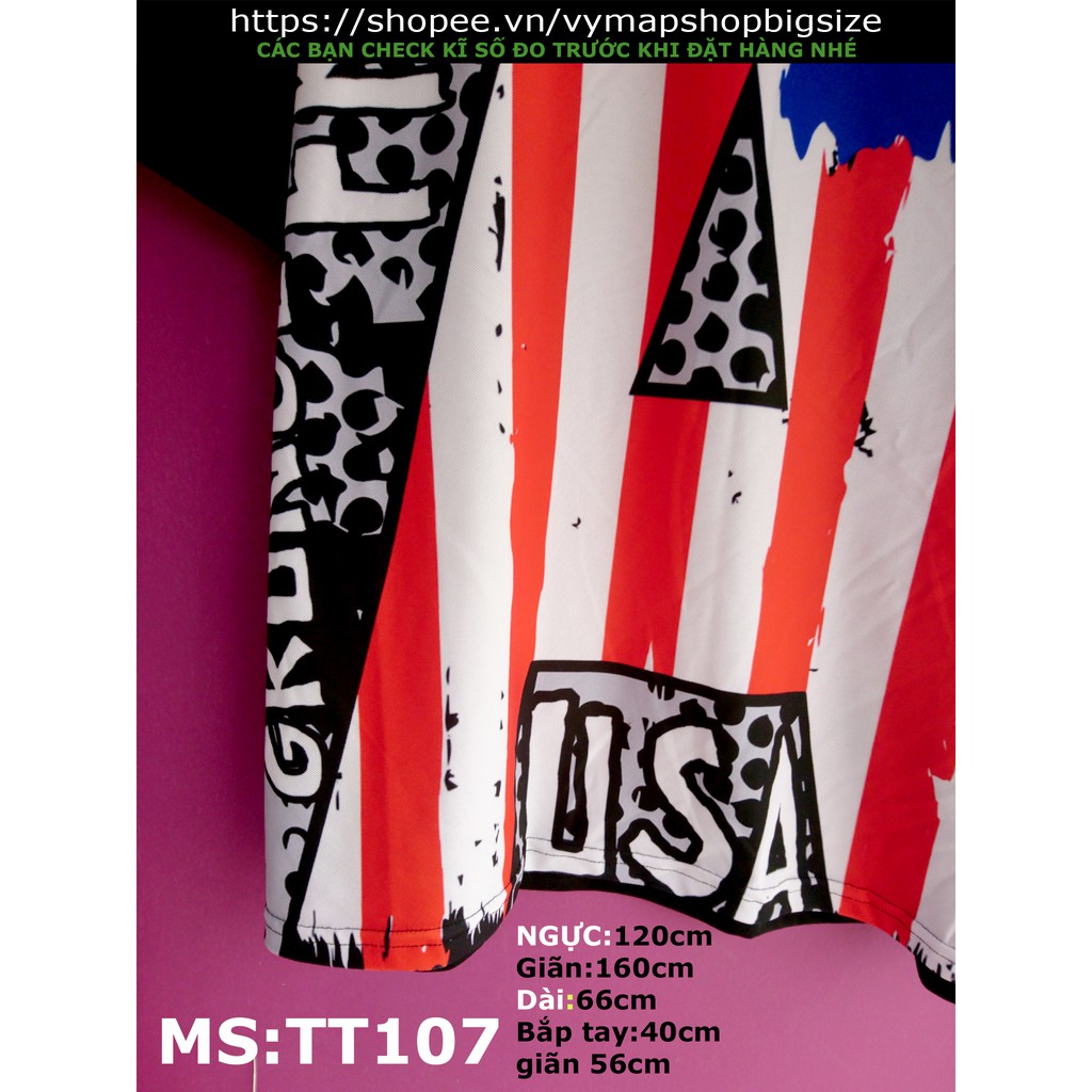 áo cờ mỹ bigsize