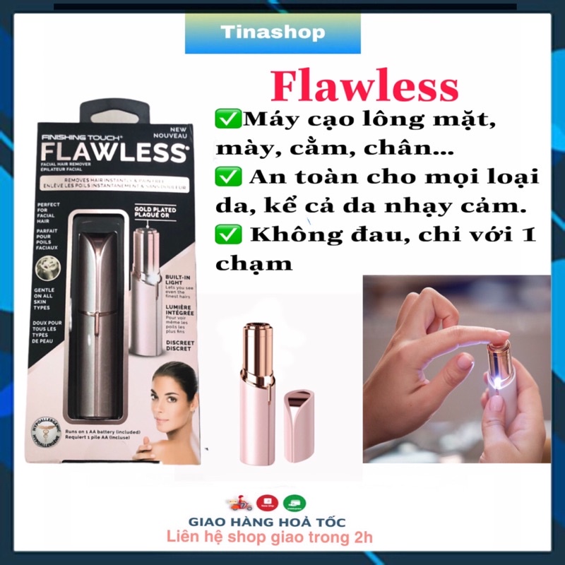 máy cạo lông mặt finishing touch flawless đa năng chính hãng