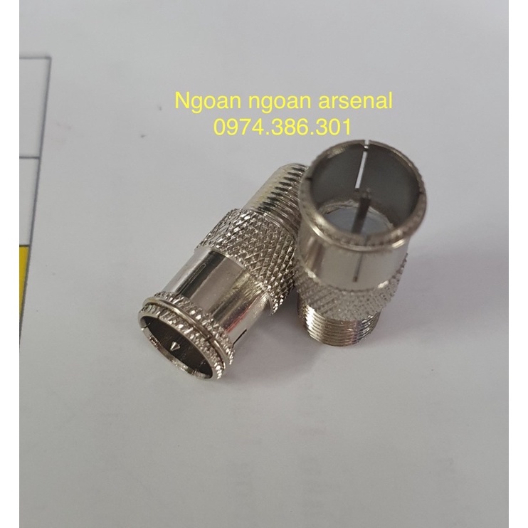 Jack nối nhanh ,F đực F cái chuẩn F5. báo giá 1 cái