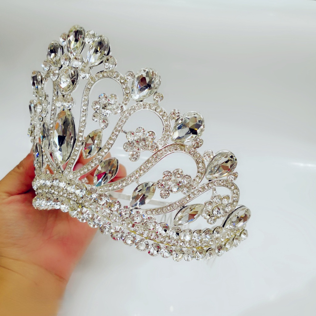 Phụ Kiện Vương Miện Cài Tóc Biểu Diễn Sân Khấu Kiểu Châu Âu Cao Cấp