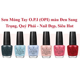 [HCM]Sơn Móng Tay O.P.I (OPI) màu Đen Sang Trọng, Quý Phái - Nail Đẹp, Siêu Hot-Gammaphukien