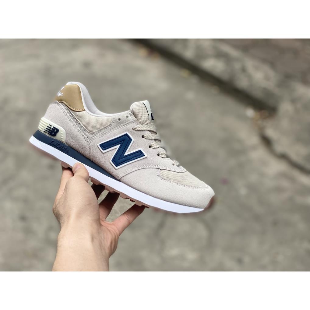 Giày NB 574 Classic Grey Blue- Xanh than Bản Cao cấp
