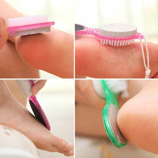 Đá bọt bàn chải chà chân dụng cụ chăm sóc chân móng chân 4 trong 1