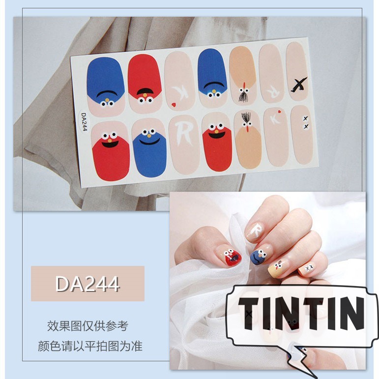 14 nhãn dán trang trí móng tay chống thấm nước phong cách Hàn Quốc TINTIN NAIL05