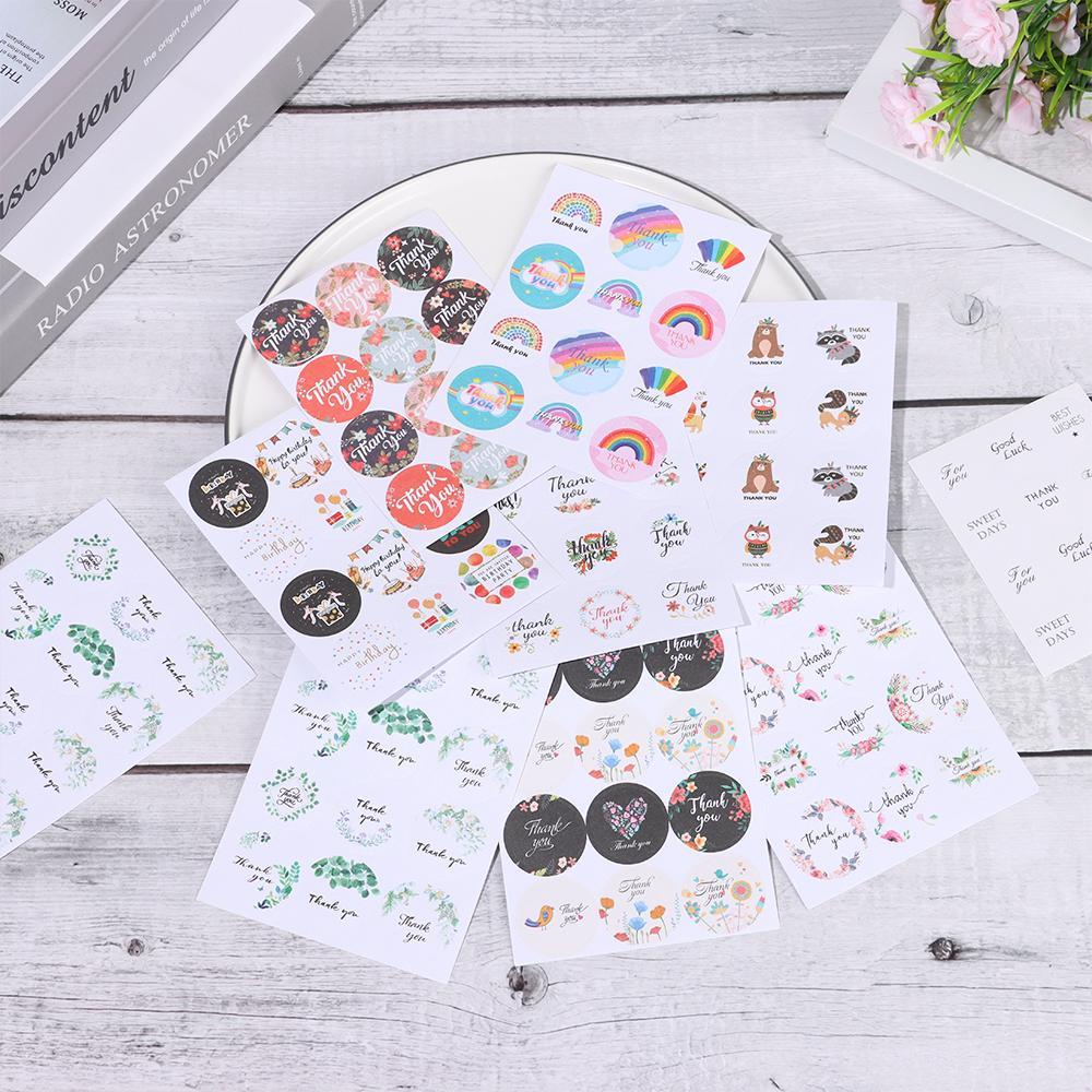 Nhãn Dán Trang Trí Sổ Lưu Niệm In Chữ Thank You DIY