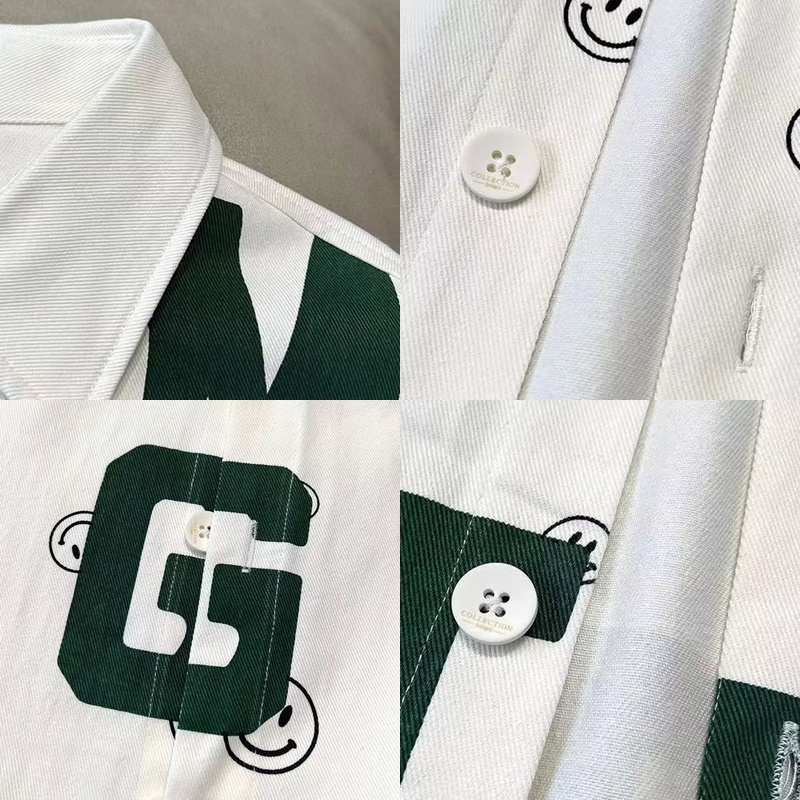 Áo Sơ Mi Dài Tay Dáng Rộng In Chữ Đơn Giản Thời Trang Mùa Xuân Thu Nhật Bản Dành Cho