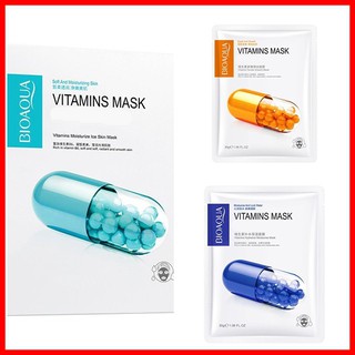 Combo 10 Mặt Nạ Vitamin Dưỡng Trắng Da BIOAQUA Cấp Ẩm - Ngừa Mụn - Chống nhăn - Ngăn Ngừa Lão Hóa Da