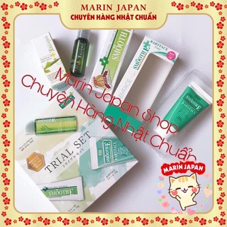 (Có tách lẻ) Set Trial Set Smoothe Phiên bản nội địa Nhật Bản sữa rửa mặt 15gr, dầu tẩy trang, kem hỗ trợ thâm 15gr