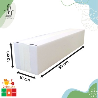 Combo 40 hộp giấy carton 50x10x10 cm dáng dài. Thùng ship cod đựng ván gỗ, hoa khô...