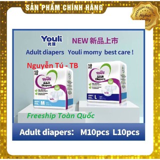 (FREESHIP) Tã/Bỉm Youli dán/quần Người Già M10/L10 cao cấp