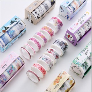 Set Washi Tape - Winzige băng dính theo chủ đề hỗ trợ trang trí DIY - Văn Phòng Phẩm Sáng Tạo