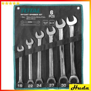 Total - THT102RK061 Bộ cờ lê vòng miệng 19-32mm 6 chi tiết POI