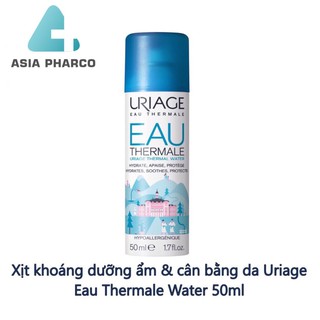 Xịt khoáng dưỡng ẩm &amp; cân bằng da Uriage Eau Thermale Water 50ml