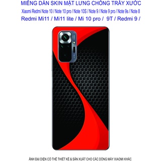 Miếng Dán Skin 3D Xiaomi Redmi note 10 / note 10pro / note 10s/ note 9/ note 9pro/ note 8/ mi 11/ mi 11lite/ mi 10pro/ 9